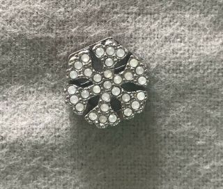 Keep Collective Limited Edition 2015 Pave Silver Snowflake Key Charm Rare