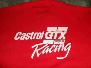 Rare Vtg 80,  S Castrol Gtx Racing Drag Motor Oil Street Outlaws Sweatshirt L/m