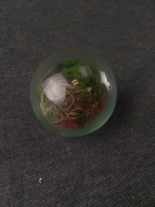 Antique 19th Century Glass Thread Sewing Ball 2
