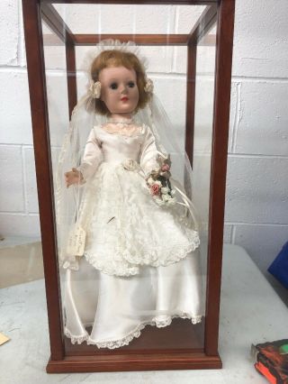 Vintage 1950s American Character Sweet Sue Bride Doll Gorgeous 18” W/case