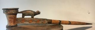 SONGO Figurative PIPE from ANGOLA AFRICAN ETHNIC TRIBAL tobacco snuff smoking 2