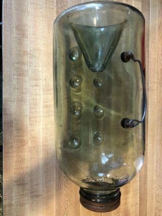 Vintage Glass Mc Swain Jr Bait Trap