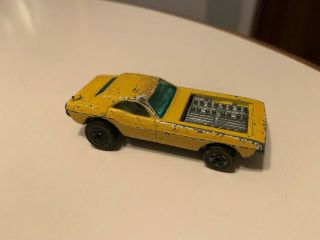 1973 Hot Wheels Redline Show Off Yellow White Interior Rare Vintage Toy Car