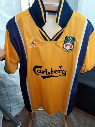 Rare Old Wrexham Away Football Shirt Size Large