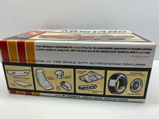 AMT 1/25 Scale 1966 Ford Mustang Hard Top Re - Issue Boxed Model Kit 2