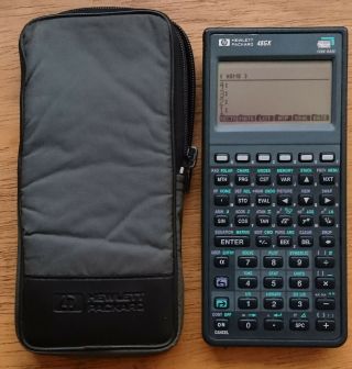 Rare Black Lcd Display Hp 48gx Scientific Graphing Calculator Hp48gx Hp48 Hp 48