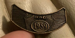 Rare Vintage Harley Davidson 1989 Hog Pin