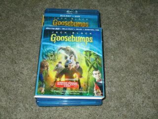 3d Movie Blu Ray Goosebumps Jack Black W/rare Lenticular Sleeve