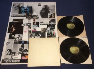 Rare The Beatles White Album Double Vinyl Lp 1968 With Poster G/g A0572652