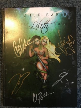 Butcher Babies Signed Lilith Lyric Book Rare
