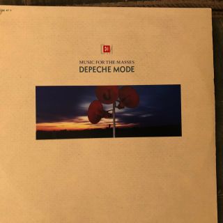 Depeche Mode - Music For The Masses Rare Israel Print Hebrew Cover Lp Ex Orig
