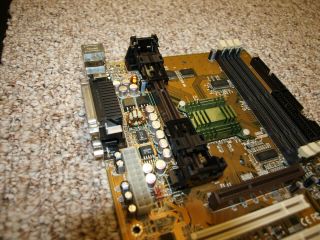 Abit BH6 Motherboard RARE POLYMER CAPACITOR EDITION,  P3 800/100 CPU SL4KF 2