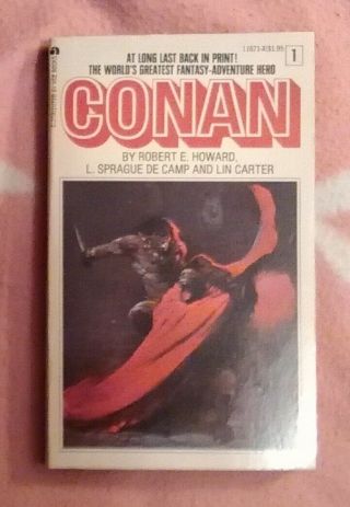 Conan The Barbarian First (1st) Paperback Edition 1967 Robert E.  Howard Rare