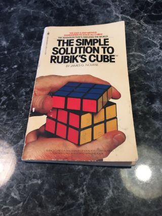 Rare Vintage 1981 The Simple Solution To Rubik 