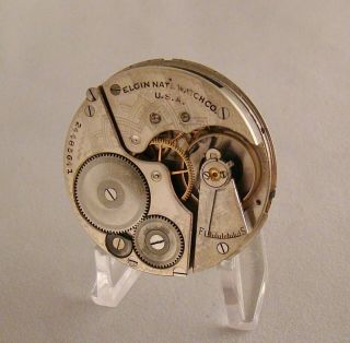 97 Years Old Movement Dial Elgin 7 Jewels Open Face Size 16s Pocket Watch