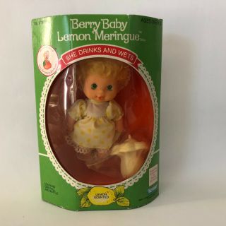 Vintage Kenner Strawberry Shortcake Berry Baby Lemon Meringue Nib 1984