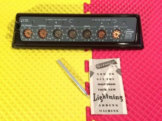 Vintage Lightning Adding Machine Bakelite Holder Made Usa