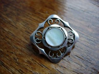 Fine Antique Arts And Crafts Brooch Sterling Silver W H Haseler? Antique