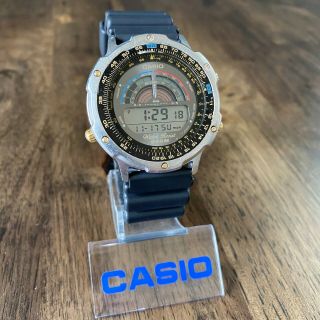 Rare Vintage 1990 Casio Dw - 7500 Tachymeter Diver Watch Made In Japan Module 913