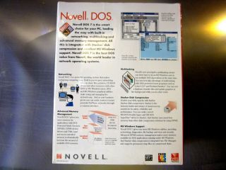 Novell 662644003757 DOS 7 Retail Boxed Rare PC Vintage BNIB Software O/S 2