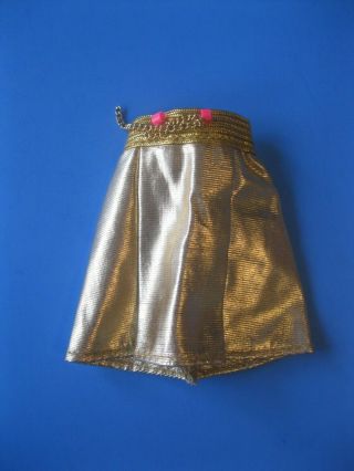 Vintage Barbie Doll Mod Gold Lame Skirt Special Sparkle Outfit 1468 Clothes