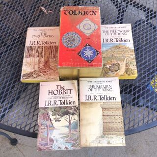Vintage Tolkien Book Set Lord Of The Rings Old Rare