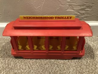 Ideal Toy Corp 1977 Mr Mister Fred Rogers Neighborhood Trolley Rare Musical