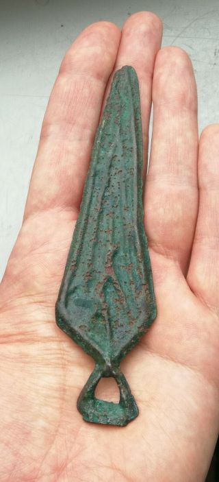 Ancient Viking Bronze Large pendant AMULET WARRIOR 