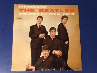 The Beatles Intro The Beatles Vjlp1964 Rare Oval Label P.  S.  I Love You Vg,