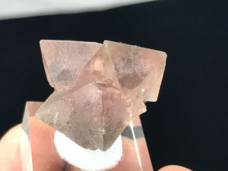Rare Pink Octahedron Fluorite From Inner Mongolia