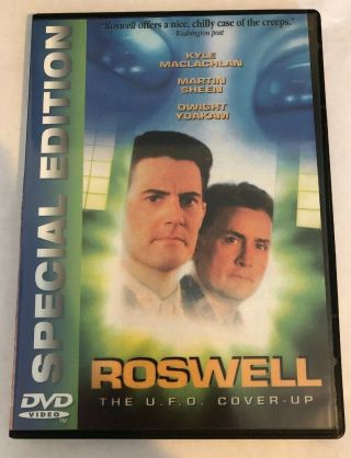 Roswell: The U.  F.  O.  Cover - Up (r1 Dvd) Rare & Oop Kyle Maclachlan Martin Sheen