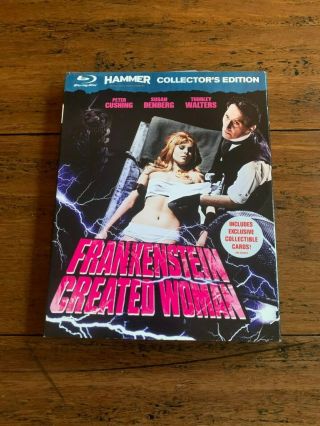 Frankenstein Created Woman Blu - Ray Rare Version Like Peter Cushing