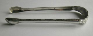 A Rare George Iii Silver Concave Arm Sugar Tongs,  C.  1775 - 80