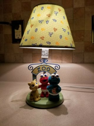 Rare Sesame Street Babies Cookie Monster,  Elmo,  Kitten Lamp/ Night Light 2005