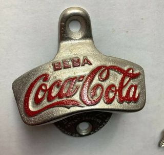Hispanic Beba Drink Coca Cola Starr X Cast Iron Bottle Opener Amazingly Rare