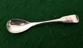 Antique Hallmarked Dublin 1827 - 47 George Nagle Solid Irish Silver Egg Spoon