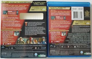 MARVEL IRON MAN 3 3D BLU RAY DVD 3 DISC SET,  RARE SLIPCOVER WORLD 2