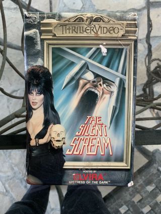 The Silent Scream - Elvira Thriller Video Big Box Vhs Horror 80’s Rare