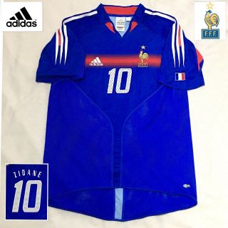 France Football Shirt (m) Zidane Vintage Rare 2004 Adidas Jersey