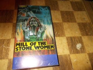 Mill Of The Stone Woman A.  K.  A.  Horror Of The Stone Women (vhs,  1960) Rare