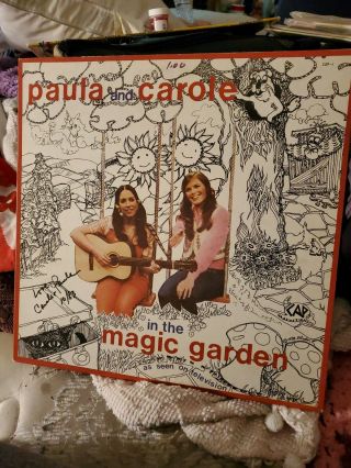 Paula And Carole In The Magic Garden Vinyl Children  S Record Rare Autographed