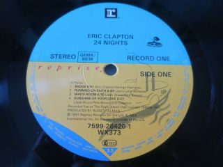 Eric Clapton 24 Nights Royal Albert Hall Rare Uk Double Lp 1991 As