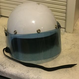 Vintage Nesco Comet Deluxe Cafe Racer Large Police Style Helmet
