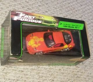 The Fast And The Furious Racing Champions 1994 Mazda Rx - 7 1:24 Diecast Car Rare