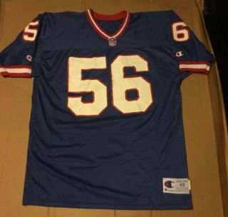 Rare Authentic 90’s Usa Made Champion Ny Giants 56 Lt Taylor Jersey Sz 48
