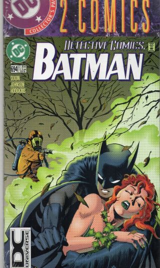Detective Batman 694 685 Poison Ivy Rare Dc Universe Logo 2 Pack 1995