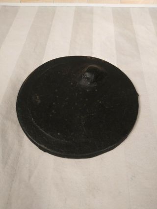 Vintage Cast Iron Wood Stove Top Burner Cover Plate Lid 3.  5 Inches