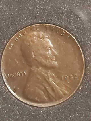 1922 No D Lincoln Wheat Cent Penny.  Full Details,  In " Wow " Shape And X - Rare