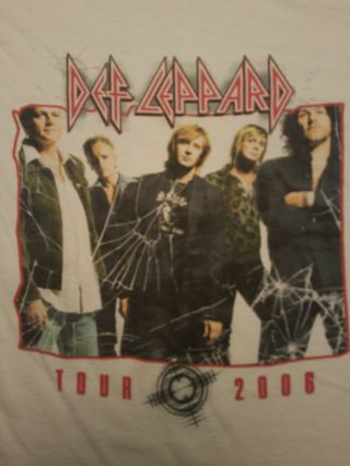 Def Leppard 2006 World Tour Concert Shirt Rare