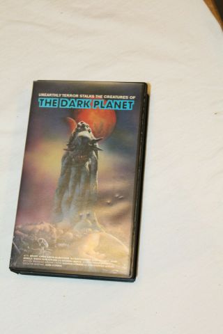 The Dark Planet Vhs Tape - 1989 - Very Rare